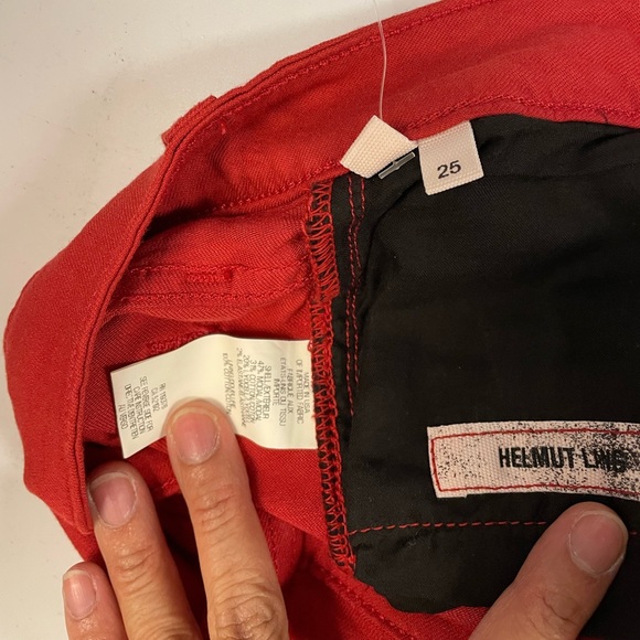 Brand anew with tag Helmut Lang red jeans - Picture 3 of 3